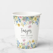 パステルフローラベビーイン開花水彩 紙コップ (裏面)