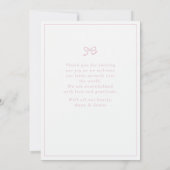 パステルフローラベビー誕生発表写真カード 招待状 (裏面)