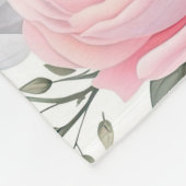 パステルフローラメドレフラワーズパターン フリースブランケット (角)