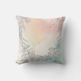 パステルフローラリース枕 クッション