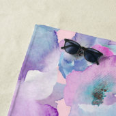 *~*パステルフローラルパターンピンクブルーフロワーズ ビーチタオル (インサイチュ)