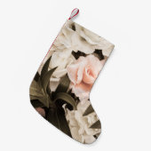 パステルフローラヴィンテージ：タイムレスエレガンス スモールクリスマスストッキング (正面 (吊り時))