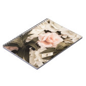 パステルフローラヴィンテージ：タイムレスエレガンス ノートブック (左側)