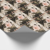 パステルフローラヴィンテージ：タイムレスエレガンス ラッピングペーパー (角)