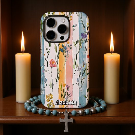 パステルフローラ水彩 Case-Mate iPhoneケース