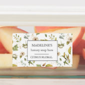 パステルフローラ石鹸バーエレガント接着剤 ラベル (貼付)