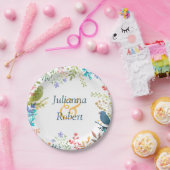 パステルフローラ紙プレート ペーパープレート (パーティー)