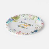 パステルフローラ紙プレート ペーパープレート (アングル)