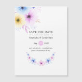 パステルフローラ結婚式の日付を保存 (正面)
