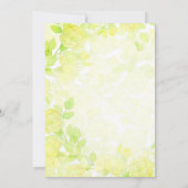 パステルフローラ背景ブライダルシャワー 招待状 (裏面)