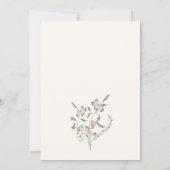 パステルフローラ誕生日パーティーの招待 招待状 (裏面)