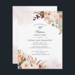 パステルフローラ開花ボタニカル60thバースデーパーティー<br><div class="desc">パステルフローラ第60回植物生誕会お誘いカスタマイズは、お使いのパーティー詳細で簡単にクリック「パーソナライズ」ボタン。フローラモダンブーケ多肉質とスクリプトモダンタイポグラフィ。あらゆるマイルストーンのパーティの招待状に最適なお祝い</div>
