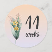 パステルフローラ10-11週妊娠マイルストーンカード (裏面)