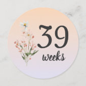 パステルフローラ38-39週妊娠マイルストーンカード (裏面)
