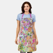 パステルフローラ エプロン (着用した状態)