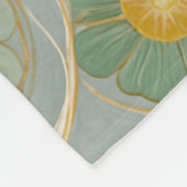 パステルフローラ&ベリーデライト フリースブランケット (角)