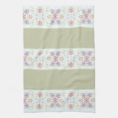 パステルフローラ（薄緑） キッチンタオル (縦)