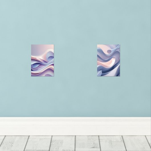 パステルフローリングレイヤ – 抽象芸術アートfor Calm & Co (ウッドフロア)