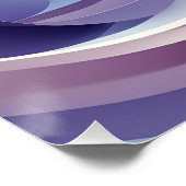 パステルフローリングレイヤ – 抽象芸術アートfor Calm & Co ポスター (コーナー)