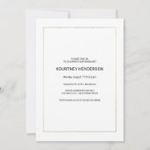 パステルブラウンブルーフラワーフォト卒業パーティー 招待状 (裏面)