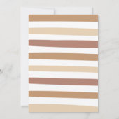 パステルブラウンレインボージェンダーが赤ちゃんのシャワーを明らかにする 招待状 (裏面)