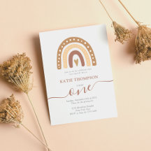 パステルブラウンレインボーボホファースト誕生日