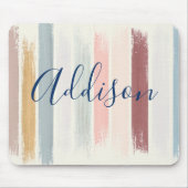 パステルブラシパーソナライズされたストローク マウスパッド (正面)