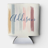 パステルブラシパーソナライズされたストローク 缶クーラー (正面)