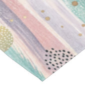 パステルブラッシュストローク&金ゴールド幾何学抽象芸術 テーブルクロス (アングル)