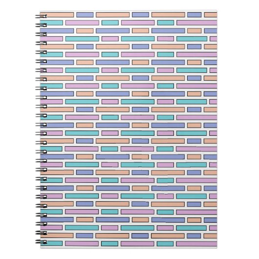 パステルブリックモザイク ノートブック (正面)