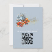 パステルブルーで彩るフランス田舎暮らし 招待状 (裏面)