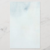 パステルブルーとイエローの水彩背景 便箋 (正面)