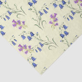 パステルブルーとパープルベルの花 薄葉紙 (詳細)