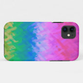 パステルブルーとピンク抽象芸術 Case-Mate iPhoneケース (裏面(横))