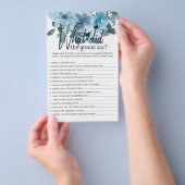 パステルブルーのバラゲーム 花婿は何と言う? チラシ (ハンドル)