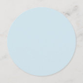 パステルブルーの小さな花のメニュー メニュー (裏面)