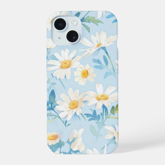 パステルブルーの美しさ iPhone 15ケース (裏面)