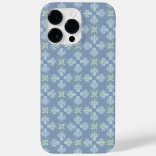 パステルブルーの花柄抽象リピート Case-Mate iPhone 14 PRO MAXケース
