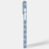 パステルブルーの花柄抽象リピート Case-Mate iPhoneケース (裏面 / 左)