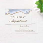 パステルブルーアゲートアポイントメントカード (デスク)
