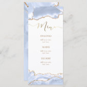 パステルブルーアゲートメニュー メニュー (正面/裏面)