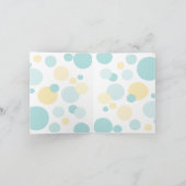 パステルブルーイエローテディベアサンキューカード サンキューカード (内部)