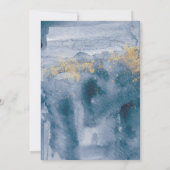 パステルブルーウォーターカラーバラフローラブライダルシャワー (裏面)