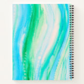 パステルブルーオーシャンスケープ ノートブック (裏面)