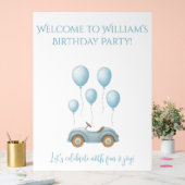 パステルブルーカー&バルーン誕生日パーティー – アクリルサイン (ウェディング)