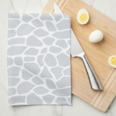 パステルブルーキリン模様 キッチンタオル (四つ折り)