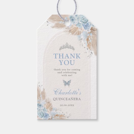 パステルブルーキンセアニェラボホプリンセスミクリン ギフトタグ (正面)