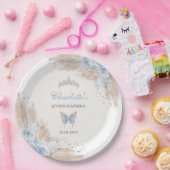 パステルブルーキンセアニェラボホプリンセスミクリン ペーパープレート (パーティー)