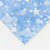 パステルブルーグリッターアンドスパークレス フリースブランケット (角)
