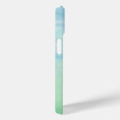 パステルブルーグリーンウォーター色パターン抽象芸術 Case-Mate iPhoneケース (裏面 / 右)